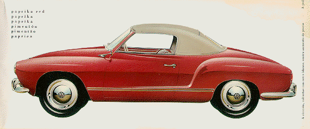 1960 Karmann Ghia Color and Upholstery Pamphlet Soft Bound Edition